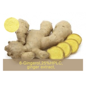6-Gingerol 25%HPLC ginger extract 1kg/bag free shipping 6-Gingerol 25%HPLC ginger extract 1kg/bag free shipping